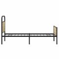 vidaXL Posteľný rám bez matraca 80x200 cm dub sonoma kompozitné drevo