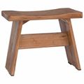 vidaXL Stolička Prírodná 40 x 25 x 31 cm Mahagónové drevo