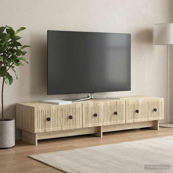 vidaXL TV skrinka Dub sonoma 147 x 34,5 x 30 cm Kompozitné drevo