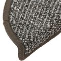 vidaXL Kobercové nášľapy na schody 15 ks antracitové 56x17x3 cm