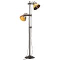 vidaXL Podlahová lampa s 2 tienidlami viacfarebná E27
