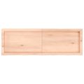vidaXL Kúpeľňová doska 120x40x(2-6) cm neošetrený masív