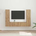 vidaXL Zostava TV skriniek 6 ks Dub artisan Kompozitné drevo