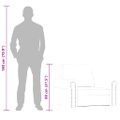 vidaXL Kreslo krémové 60 cm umelá koža