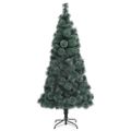vidaXL Umelý vianočný stromček so stojanom, zelený 210 cm, PET