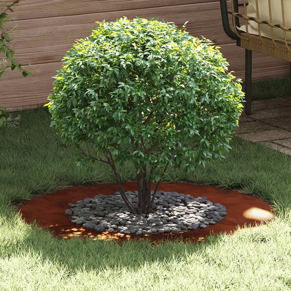 vidaXL vhodný pre ploché stromové krúžky 5 pcs Hnedá Ø50 / 80 cm