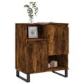 vidaXL Komoda dymový dub 60x35x70 cm spracované drevo