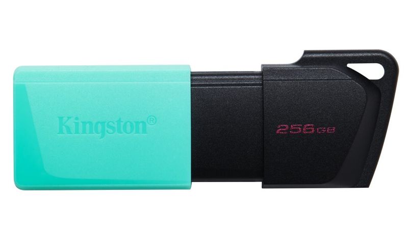 KINGSTON DataTraveler EXODIA M 256GB / USB 3.2 Gen1 / čierna + tyrkysová Flashdisk, 256 GB, USB 3.2 Gen1, čierno-tyrkysový