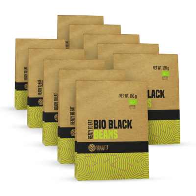 BIO Čierna fazuľa - Ready to eat - VanaVita, 10 x 150 g