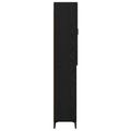 vidaXL Highboard Čierny dub 69,5 x 34 x 180 cm Kompozitné drevo