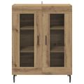vidaXL Servírovacia skriňa Remeselný dub 69,5 x 34 x 90 cm