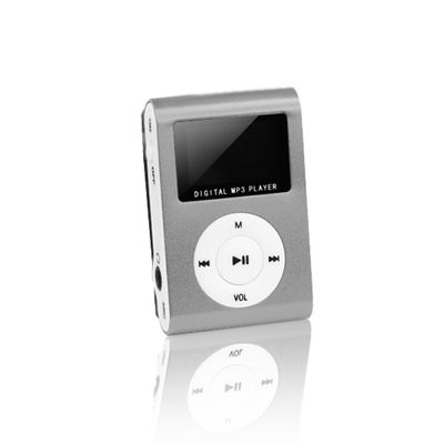 Súprava MP3 s LCD + slúchadlá strieborná
