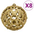 vidaXL 112dielna sada vianočných ozdôb červená/zelená/zlatá polystyrén