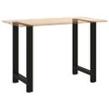 vidaXL Nohy barového stola, čierne, 2 ks, 60 x (90-91) cm, oceľové