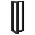 vidaXL Nohy konzolového stola v tvare T, 2 ks, čierne, 38x25x(72-73) cm, oceľ