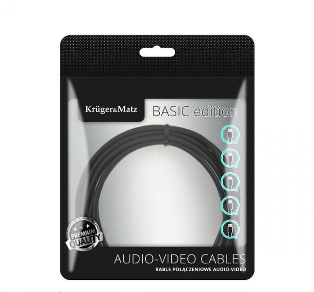 Kábel USB Kruger&Matz KM1236 USB / USB-micro 1,8m čierny