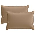 vidaXL Poťah na podložku 2 ks HOUTEN Sivohnedá 50 x 80 cm Polyester