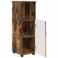 vidaXL Sada kúpeľňového nábytku 3 ks Dymová dub 76,5 x 35 x 64 cm