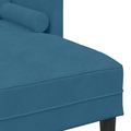 vidaXL Sada pohoviek 2 ks Modrá Polyester