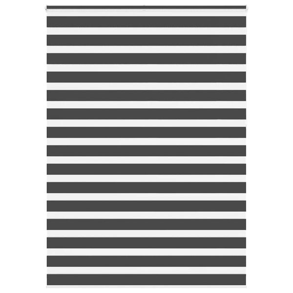 vidaXL Zebra roleta čierna 160x230 cm šírka látky 155,9cm polyester