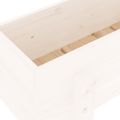vidaXL Záhradný vyvýšený záhon biely 101x30x38 cm borovicový masív