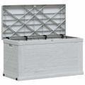 vidaXL Záhradný úložný box bledosivý 420 l