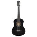 vidaXL 8-dielna klasická gitarová sada pre začiatočníkov čierna 1/2 34"