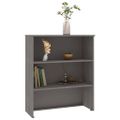 vidaXL Nadstavec na komodu HAMAR, svetlosivý 85x35x100 cm, borovica