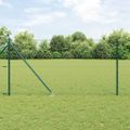 vidaXL Hexagonálny plot s stĺpom 10 x 1,2 m PVC potiahnutá oceľ Zelená