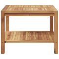 vidaXL Konferenčný stolík Hnedá 60 x 60 x 45 cm Husté teakové drevo