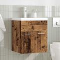 VidaXL drezová skrinka so vstavaným umývadlom a batériou Old Wood