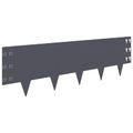 vidaXL Obrubník trávnika 20 ks 100 x 30 cm Oceľ Antracitová