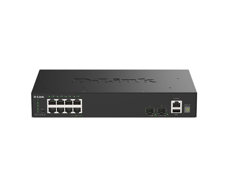D-Link DGS-1530-10/E 8 port GE + 2 port 10G SFP+ Smart Managed Switch