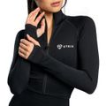Dámsky top Cropped Seamless Black - STRIX, veľkosť L