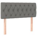 vidaXL Boxspring posteľ s matracom tmavosivá 90x190 cm látka