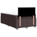 vidaXL Boxspring posteľ s matracom tmavohnedá 120x190 cm látka