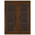 vidaXL Vysoká skrinka hnedý dub 69,5x34x180 cm spracované drevo