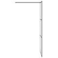 vidaXL Sprchová zástena z priehľadného ESG skla 80x195 cm čierna