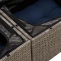 vidaXL Súprava záhradných pohoviek 6 ks Sivá polyratan