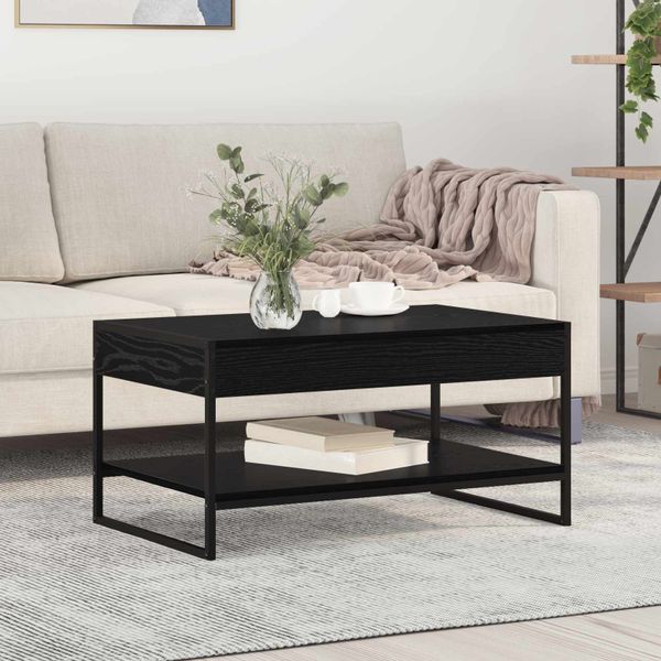 vidaXL Konferenčný stolík Čierny dub 80 x 50 x 40 cm Kompozitné drevo