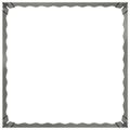 vidaXL Obrubník trávnika 4 ks 60 x 60 x 20 cm Oceľ Strieborná