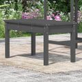 vidaXL Záhradná lavica sivá 80x44x45 cm masívna borovica
