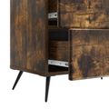 vidaXL Nočný stolík Dymový dub 62 x 34,5 x 47,5 cm Kompozitné drevo