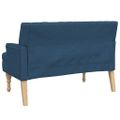 vidaXL Lavička s vankúšmi modrá 113x64,5x75,5 cm látka