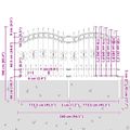 vidaXL Záhradný plot KAMPEN 240 x 166 cm Povrchovo upravená oceľ Biela