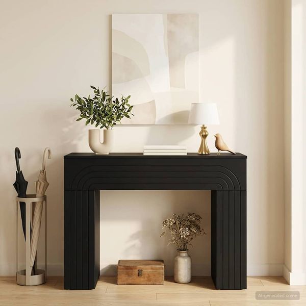 vidaXL Konferenčný stolík Čierna 102 x 35 x 75 cm Kompozitné drevo