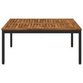 vidaXL Konferenčný stolík Prírodná a čierna 100 x 100,5 x 45 cm