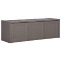 vidaXL Box na vankúše sivý 125x40x42 cm 130 L