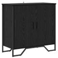 vidaXL Servírovacia skriňa Čierny dub 78 x 35 x 74.5 cm