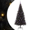 vidaXL Vianočný stromček Čierna 210 cm PVC